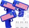 3 Pack 4th of July Bubbles Guns Toys with American Flag Electric Bubble Gun